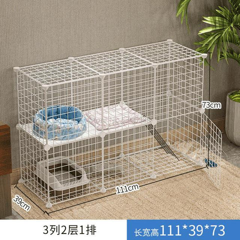 Cat Cage Home Indoor Double Pet