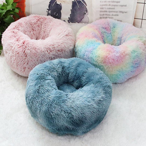 40-80cm Plush Cat Bed House