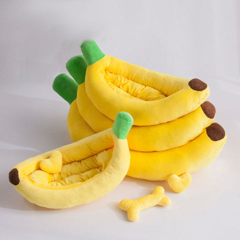 Banana Warm Cat House  Bed